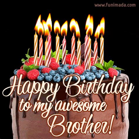 happy birthday for brother gif|More.